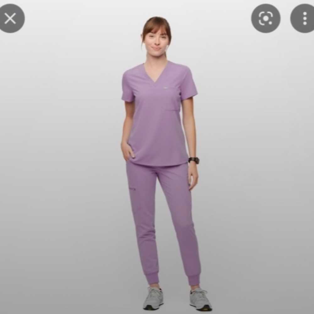 Limited Edition Lavender Dew Catarina scrub top